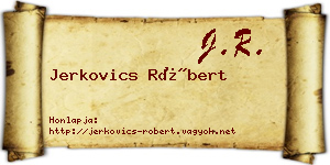 Jerkovics Róbert névjegykártya