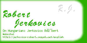 robert jerkovics business card